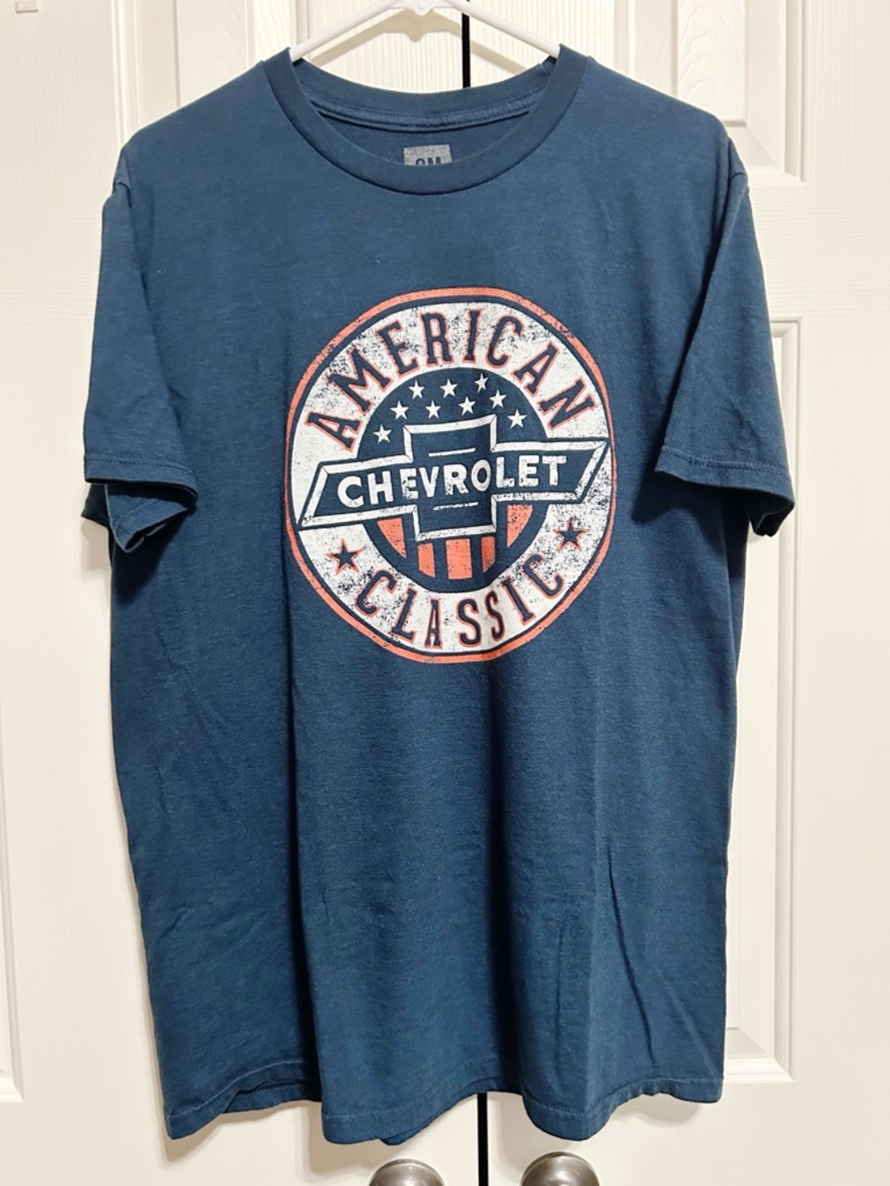 American Classic Graphic Tee Chevrolet Large Vintage Retro GM Automotive Soft